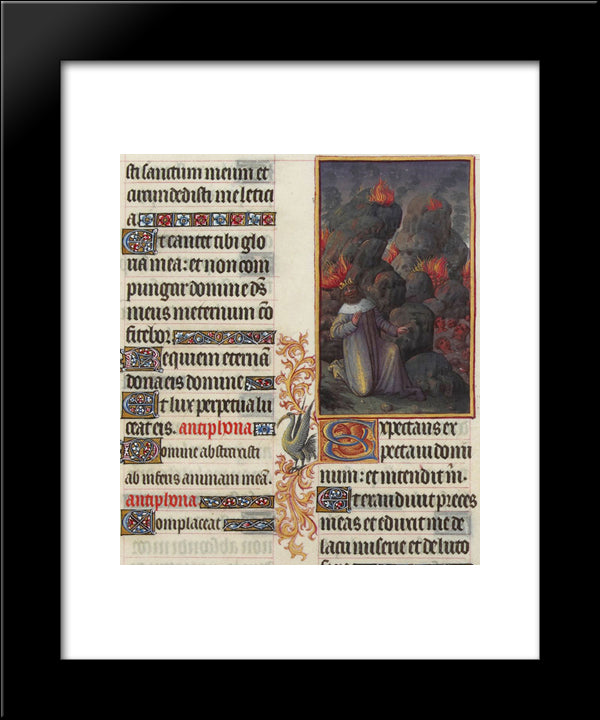 Psalm Xxxix 20x24 Black Modern Wood Framed Art Print Poster by Limbourg Brothers