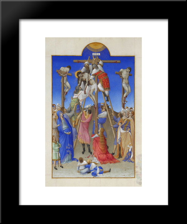 The Deposition 20x24 Black Modern Wood Framed Art Print Poster by Limbourg Brothers