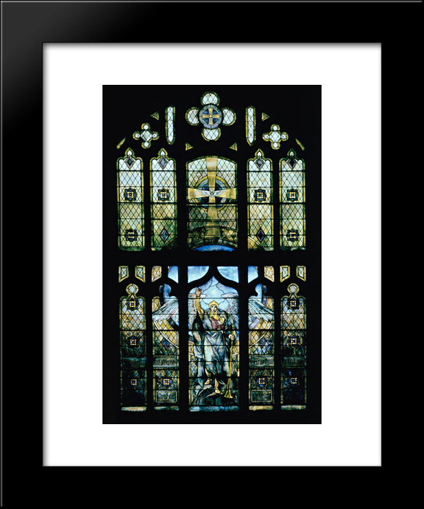 Angel Of The Resurrection 20x24 Black Modern Wood Framed Art Print Poster by Tiffany, Louis Comfort