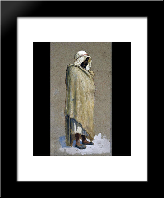 Arab Facing Right 20x24 Black Modern Wood Framed Art Print Poster by Tiffany, Louis Comfort