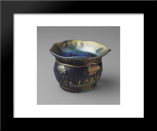 Bowl 20x24 Black Modern Wood Framed Art Print Poster by Tiffany, Louis Comfort