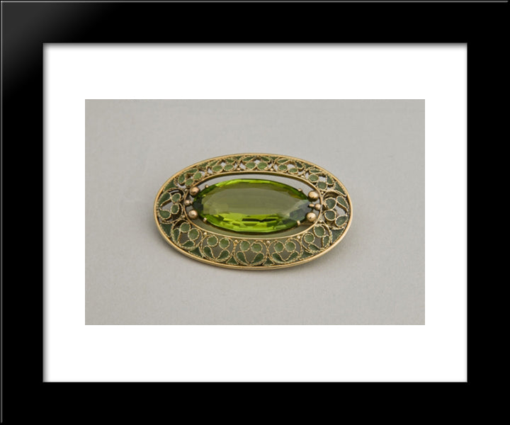 Brooch 20x24 Black Modern Wood Framed Art Print Poster by Tiffany, Louis Comfort
