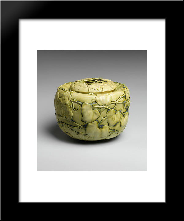 Covered Bowl With Virginia Creeper 20x24 Black Modern Wood Framed Art Print Poster by Tiffany, Louis Comfort