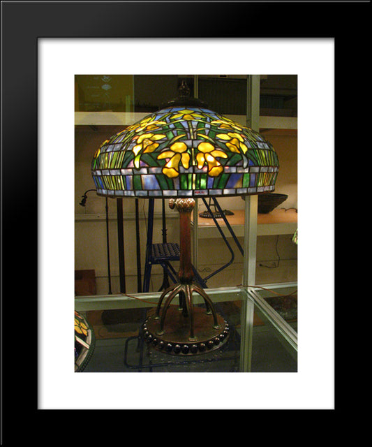 Daffodl 20x24 Black Modern Wood Framed Art Print Poster by Tiffany, Louis Comfort