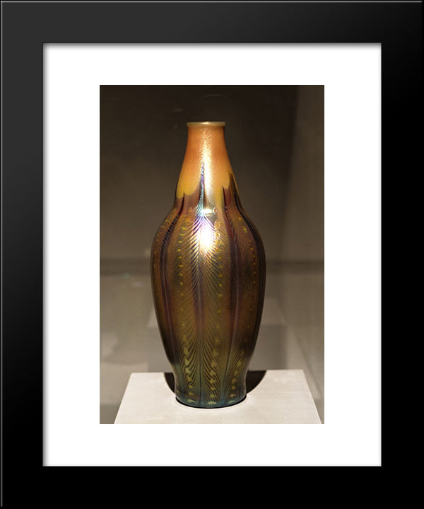 Decorative Vase 20x24 Black Modern Wood Framed Art Print Poster by Tiffany, Louis Comfort