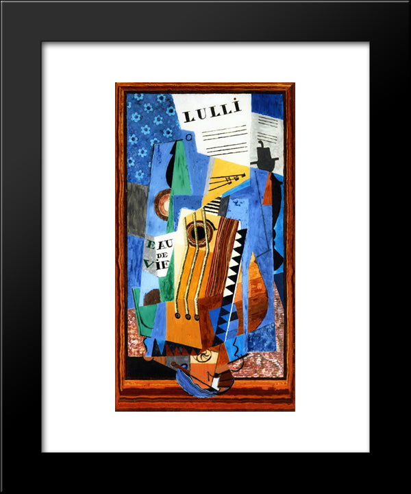 Lulli 20x24 Black Modern Wood Framed Art Print Poster by Marcoussis, Louis