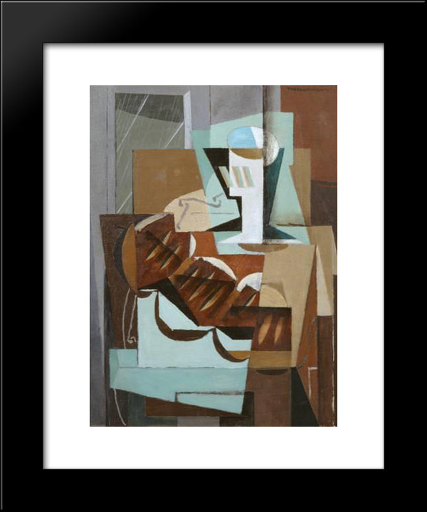 Rain 20x24 Black Modern Wood Framed Art Print Poster by Marcoussis, Louis