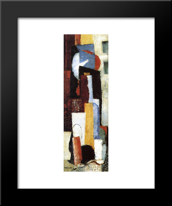 The Red Fish 20x24 Black Modern Wood Framed Art Print Poster by Marcoussis, Louis