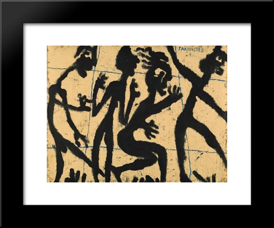 Fakiristes 20x24 Black Modern Wood Framed Art Print Poster by Soutter, Louis