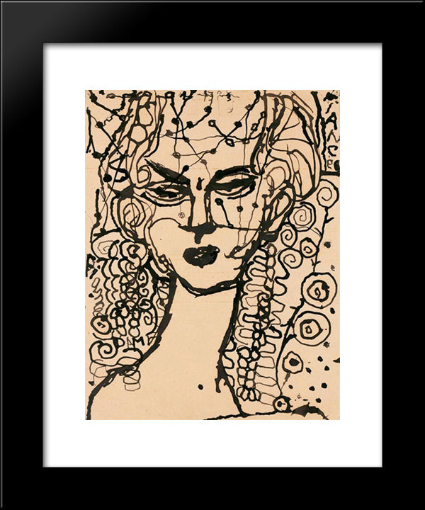 Fiance Fiancee 20x24 Black Modern Wood Framed Art Print Poster by Soutter, Louis