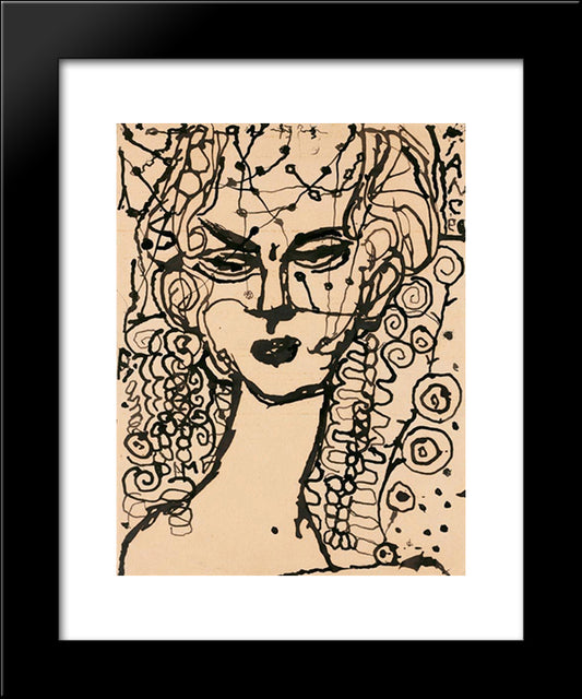 Fiance Fiancee 20x24 Black Modern Wood Framed Art Print Poster by Soutter, Louis