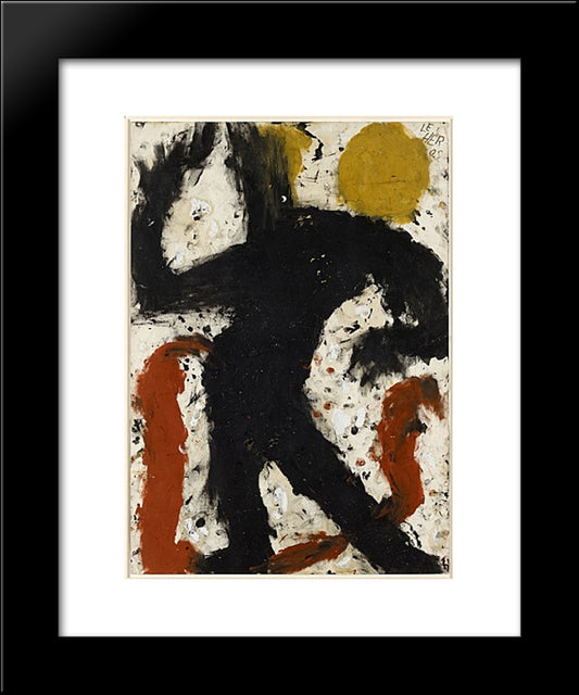 Le Heros 20x24 Black Modern Wood Framed Art Print Poster by Soutter, Louis
