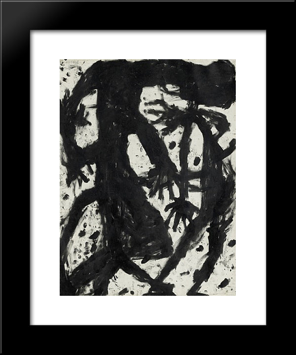 Voie Latine Et Corps De Fer 20x24 Black Modern Wood Framed Art Print Poster by Soutter, Louis
