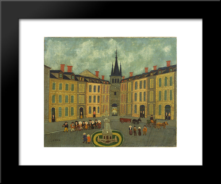 The Wedding 20x24 Black Modern Wood Framed Art Print Poster by Vivin, Louis