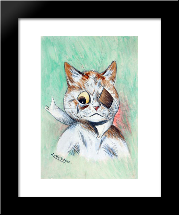Been Through The Wars 20x24 Black Modern Wood Framed Art Print Poster by Wain, Louis