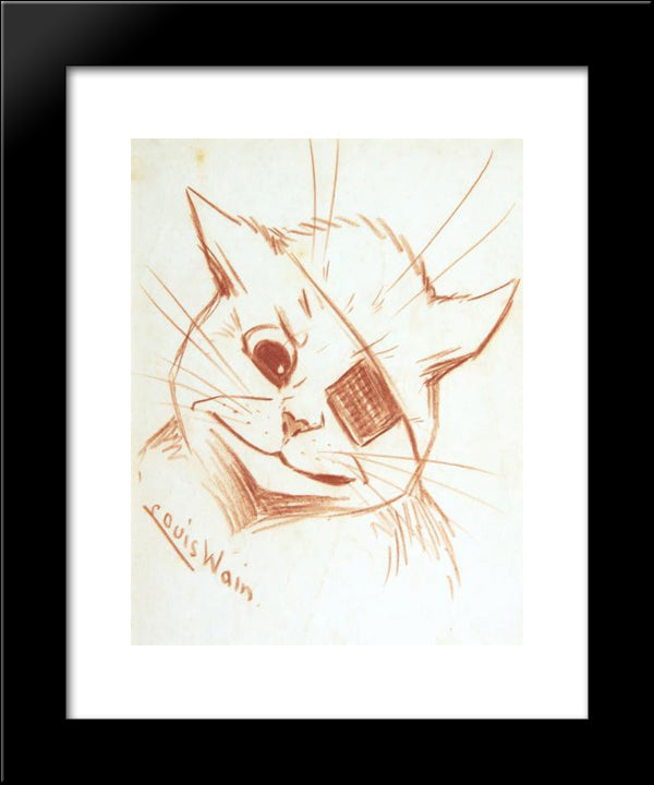 One Eye On You 20x24 Black Modern Wood Framed Art Print Poster by Wain, Louis