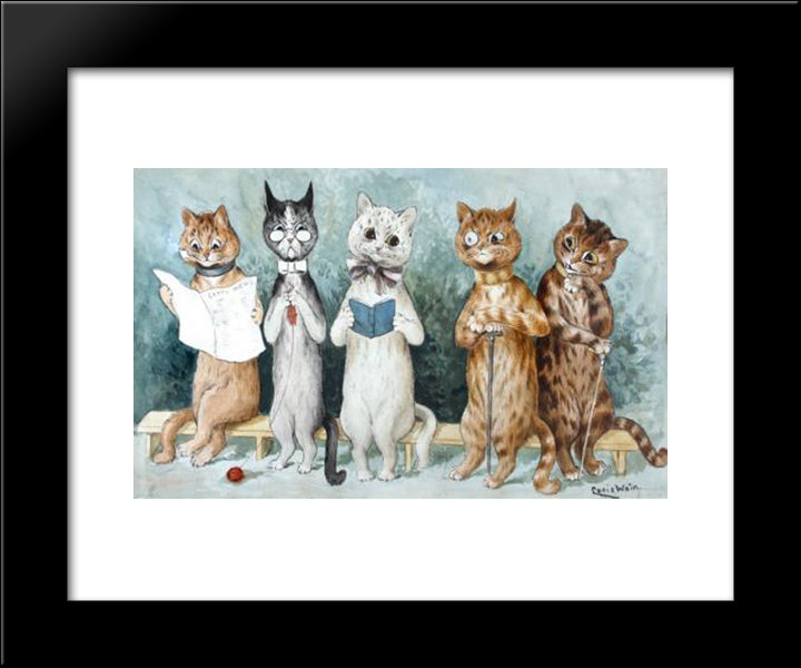 The Debutante Her First Season 20x24 Black Modern Wood Framed Art Print Poster by Wain, Louis