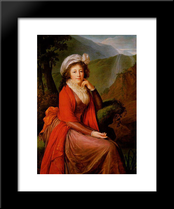 Countess Bucquoi 20x24 Black Modern Wood Framed Art Print Poster by Vigee Le Brun, Louise Elisabeth