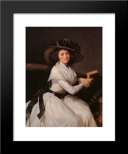 Countess Of Chatre 20x24 Black Modern Wood Framed Art Print Poster by Vigee Le Brun, Louise Elisabeth