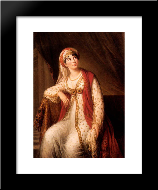 Giuseppina Grassini In The Role Of Zaire 20x24 Black Modern Wood Framed Art Print Poster by Vigee Le Brun, Louise Elisabeth