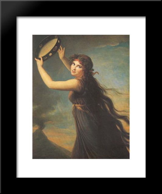 Lady Hamilton 20x24 Black Modern Wood Framed Art Print Poster by Vigee Le Brun, Louise Elisabeth