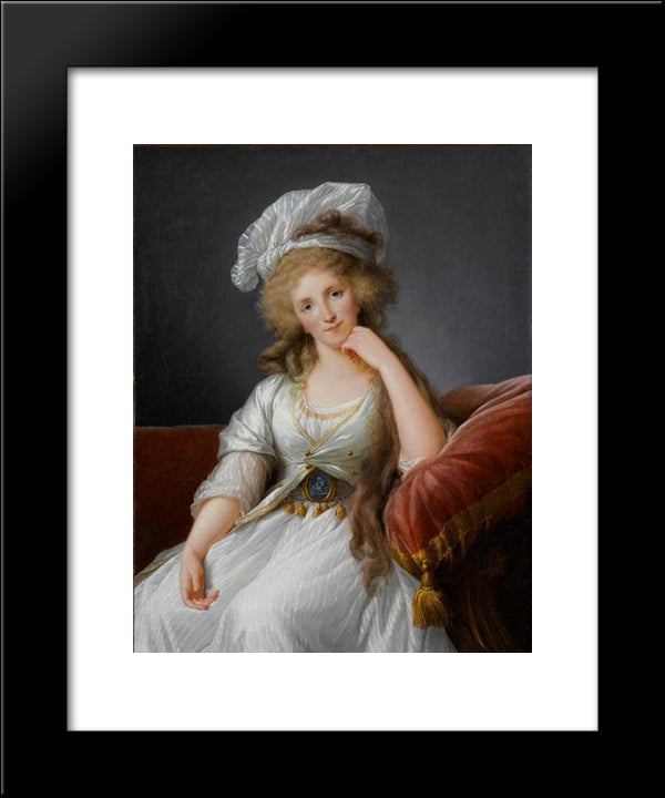 Louise Marie Adelaide De Bourbon-Penthievre 20x24 Black Modern Wood Framed Art Print Poster by Vigee Le Brun, Louise Elisabeth