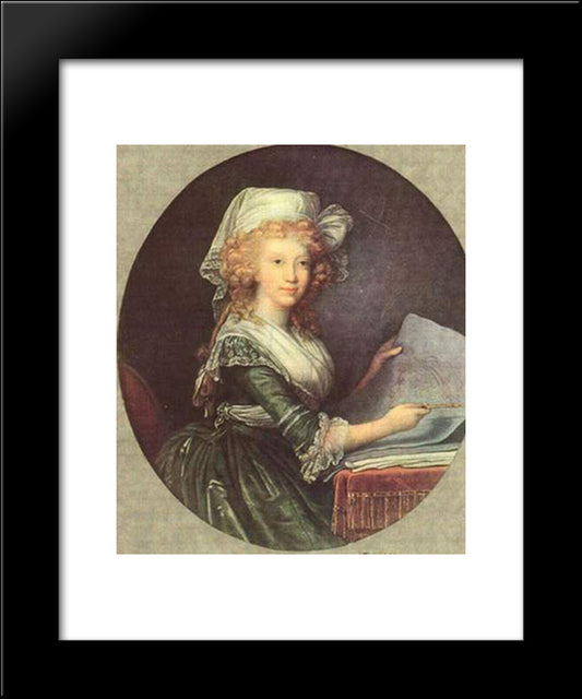 Maria Luisa Of Spain, Wife Of Emperor Leopold Ii 20x24 Black Modern Wood Framed Art Print Poster by Vigee Le Brun, Louise Elisabeth