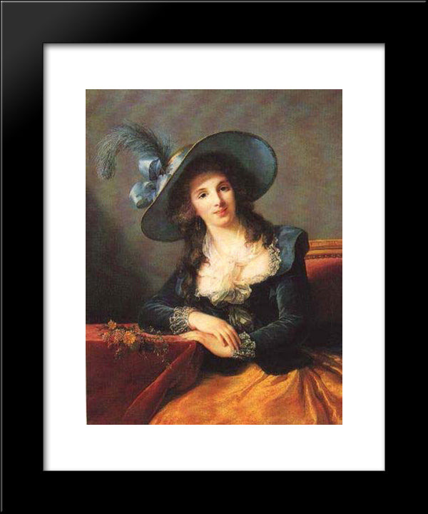 Portrait Of Antoinette Elisabeth Marie D'Aguesseau, Countess Of Segur 20x24 Black Modern Wood Framed Art Print Poster by Vigee Le Brun, Louise Elisabeth