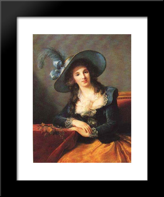 Portrait Of Antoinette Elisabeth Marie D'Aguesseau, Countess Of Segur 20x24 Black Modern Wood Framed Art Print Poster by Vigee Le Brun, Louise Elisabeth