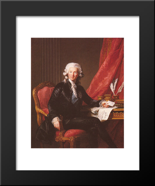 Portrait Of Charles Alexandre De Calonne 20x24 Black Modern Wood Framed Art Print Poster by Vigee Le Brun, Louise Elisabeth