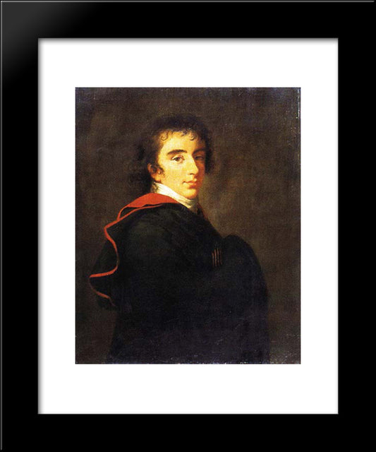 Portrait Of Count Pavel Shuvalov 20x24 Black Modern Wood Framed Art Print Poster by Vigee Le Brun, Louise Elisabeth