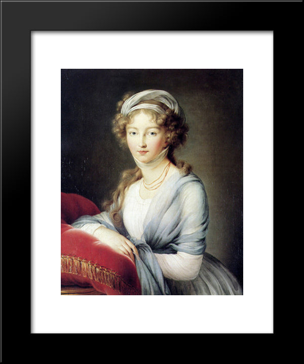 Portrait Of Empress Elisabeth Alexeievna Of Russia 20x24 Black Modern Wood Framed Art Print Poster by Vigee Le Brun, Louise Elisabeth