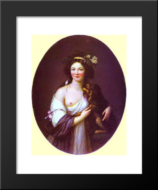 Portrait Of Mme D'Aguesseau 20x24 Black Modern Wood Framed Art Print Poster by Vigee Le Brun, Louise Elisabeth