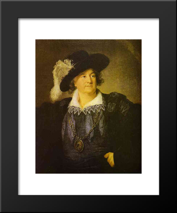 Portrait Of Stanislas Augustus Poniatowski 20x24 Black Modern Wood Framed Art Print Poster by Vigee Le Brun, Louise Elisabeth