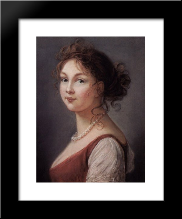 Princess Louise Of Prussia 20x24 Black Modern Wood Framed Art Print Poster by Vigee Le Brun, Louise Elisabeth