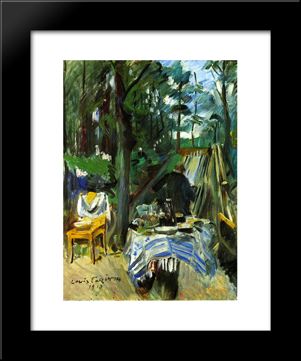 Bowling Alley 20x24 Black Modern Wood Framed Art Print Poster by Corinth, Lovis