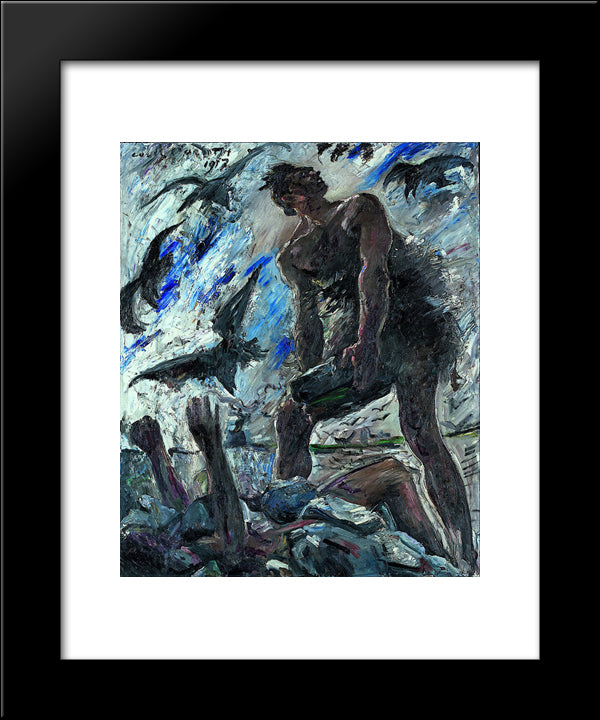 Cain 20x24 Black Modern Wood Framed Art Print Poster by Corinth, Lovis