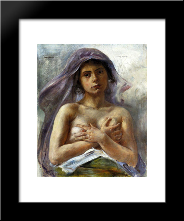 Innocentia 20x24 Black Modern Wood Framed Art Print Poster by Corinth, Lovis