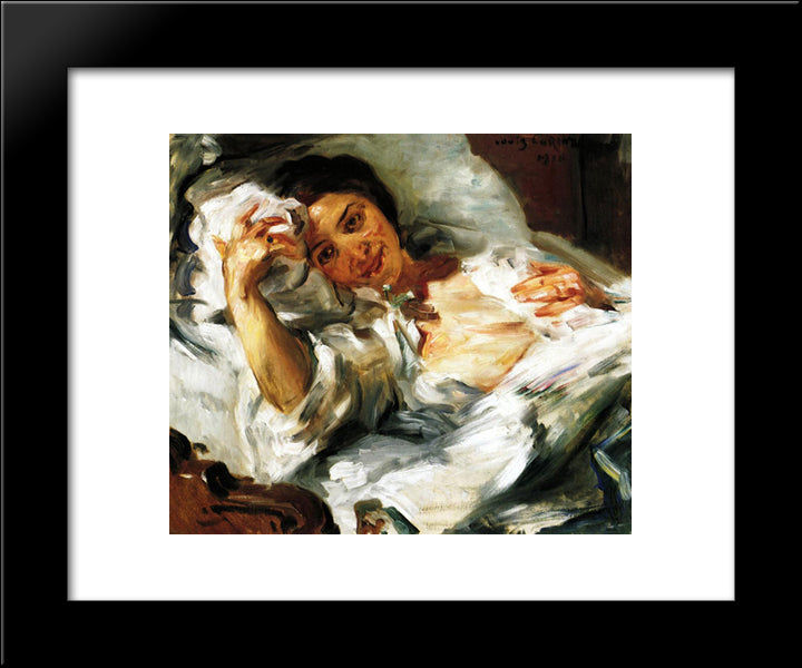 Morning Sun 20x24 Black Modern Wood Framed Art Print Poster by Corinth, Lovis