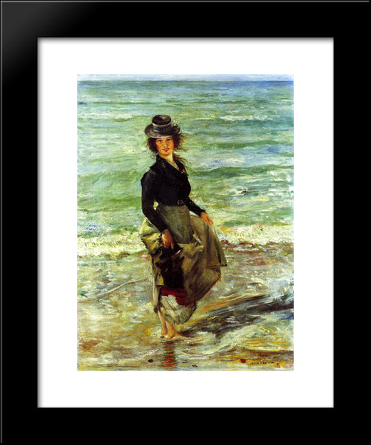 Paddel-Petermannchen 20x24 Black Modern Wood Framed Art Print Poster by Corinth, Lovis