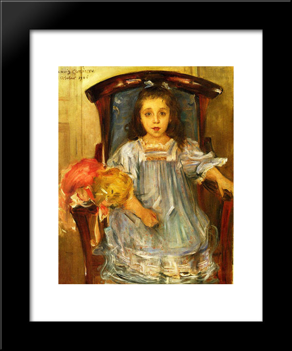 Portrait Of Sophie Cassirer 20x24 Black Modern Wood Framed Art Print Poster by Corinth, Lovis