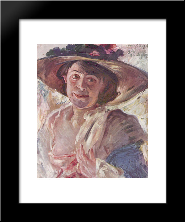 Portrat Der Charlotte Berend-Corinth 20x24 Black Modern Wood Framed Art Print Poster by Corinth, Lovis
