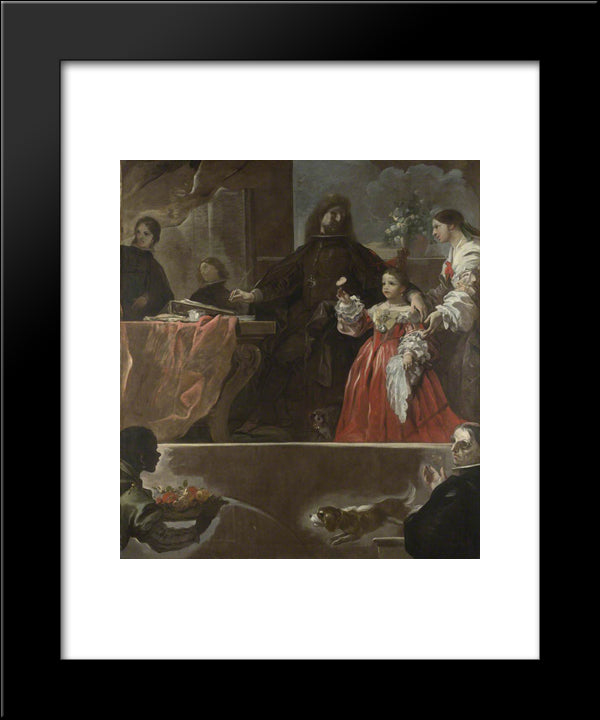 A Homage To Velazquez 20x24 Black Modern Wood Framed Art Print Poster by Giordano, Luca