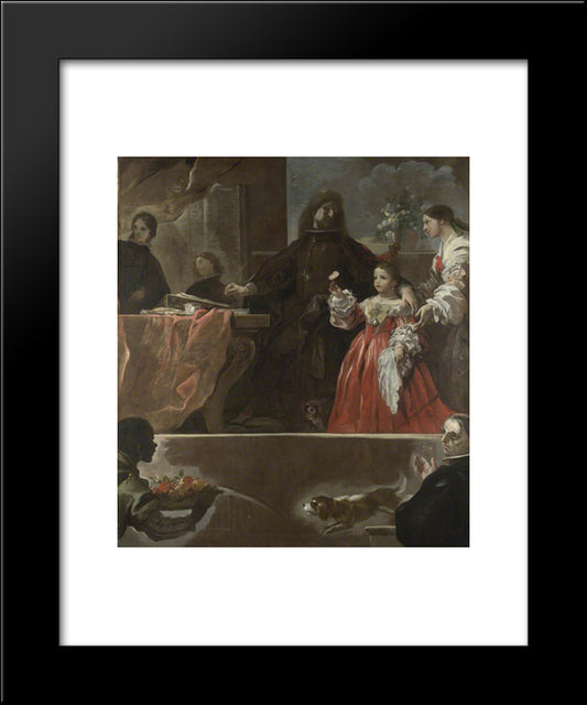 A Homage To Velazquez 20x24 Black Modern Wood Framed Art Print Poster by Giordano, Luca