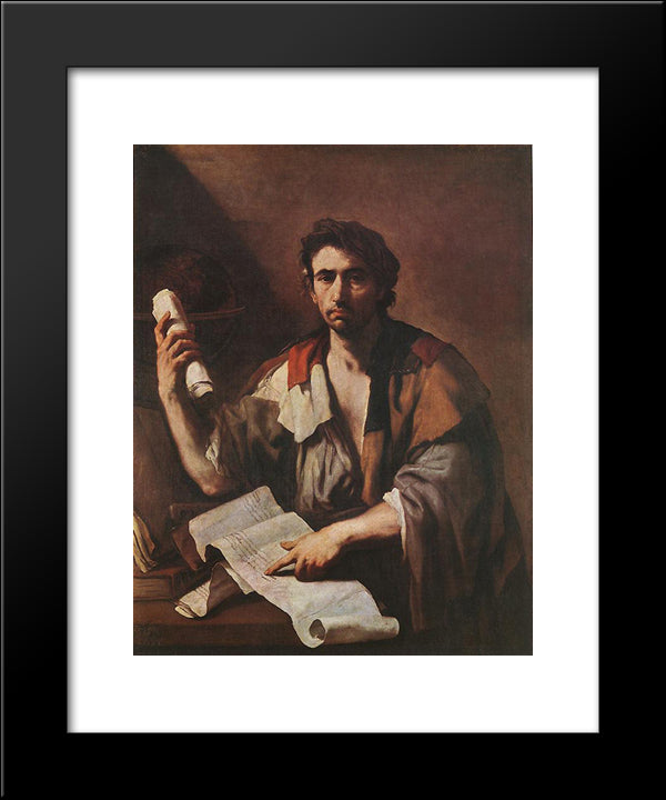 Cynic Philosopher 20x24 Black Modern Wood Framed Art Print Poster by Giordano, Luca