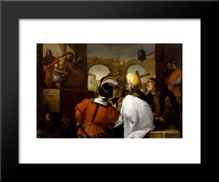 Ecce Homo 20x24 Black Modern Wood Framed Art Print Poster by Giordano, Luca