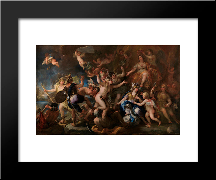 Messina Returning To Spain 20x24 Black Modern Wood Framed Art Print Poster by Giordano, Luca