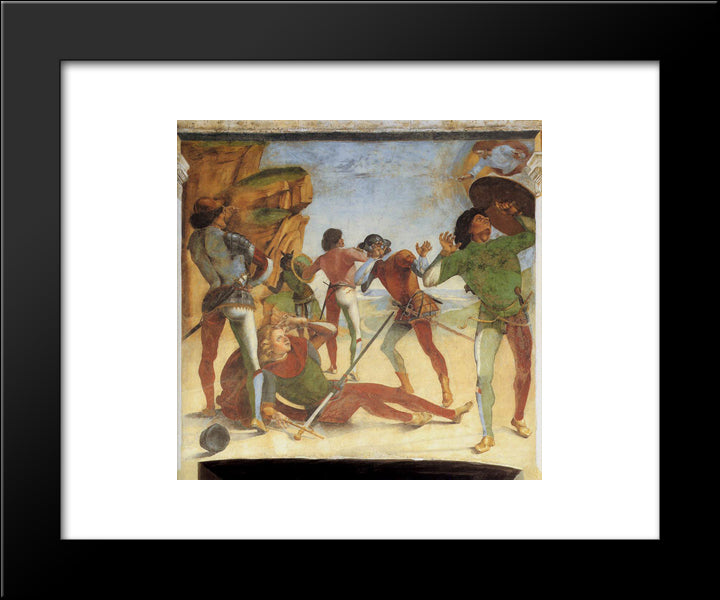The Conversion Of Paul 20x24 Black Modern Wood Framed Art Print Poster by Signorelli, Luca