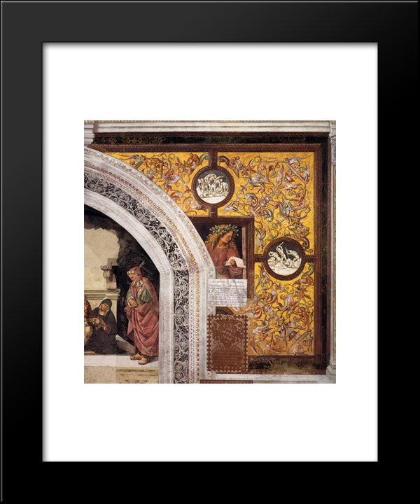 Tibullus 20x24 Black Modern Wood Framed Art Print Poster by Signorelli, Luca
