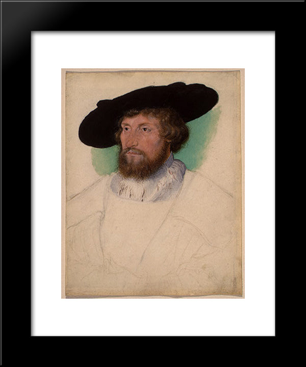 Christian Ii Of Denmark And Norway 20x24 Black Modern Wood Framed Art Print Poster by Cranach the Elder, Lucas